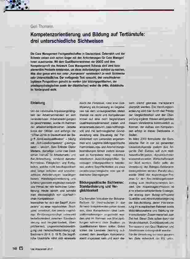 Vorschauseite 1: Kompetenzorientierung und Bildung auf Tertiärstufe: drei unterschiedliche Sichtweisen