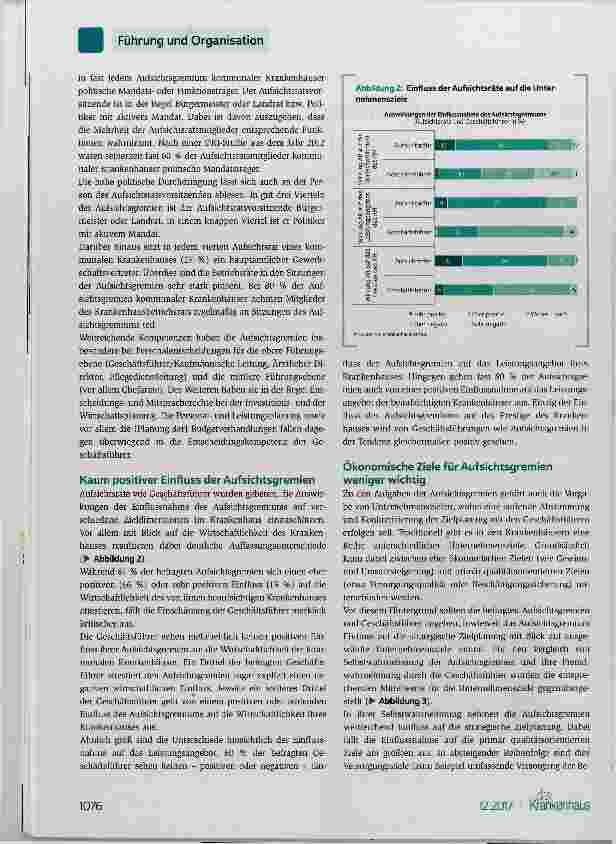 Vorschauseite 2: Kommunale Krankenhäuser Zusammenspiel von Aufsichtsgremium und Geschäftsführung