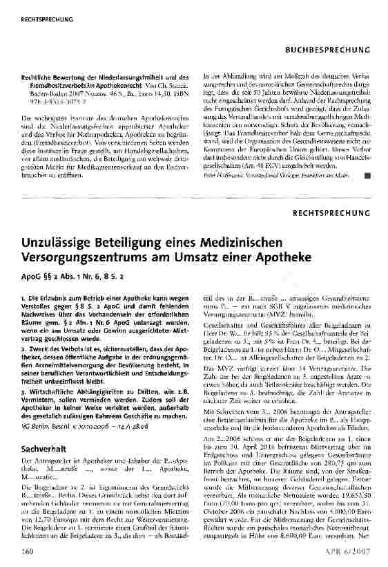 Vorschauseite 6: Der pharmazeutische Großhändler und Rabatt