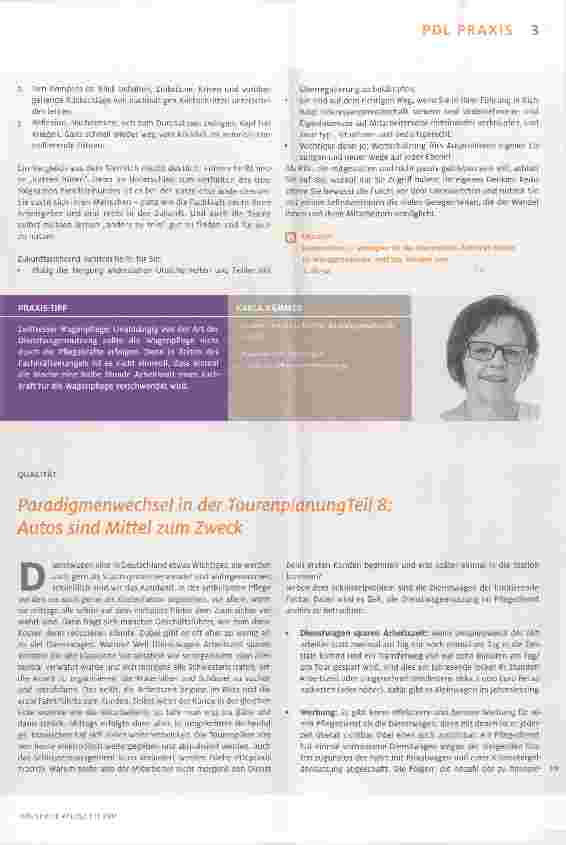 Vorschauseite 1: Paradigmenwechsel in der TourenplanungTeil 8: Autos sind Mittel zum Zweck