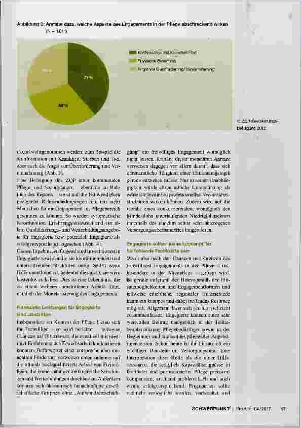 Vorschauseite 3: Freiwilliges Engagement in der pflegerischen Versorgung