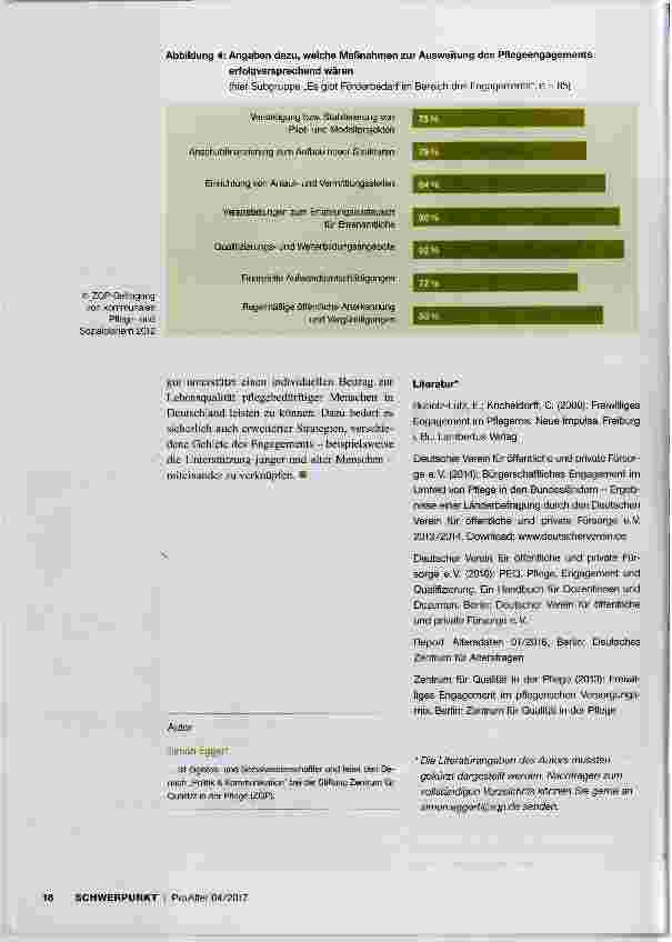 Vorschauseite 4: Freiwilliges Engagement in der pflegerischen Versorgung