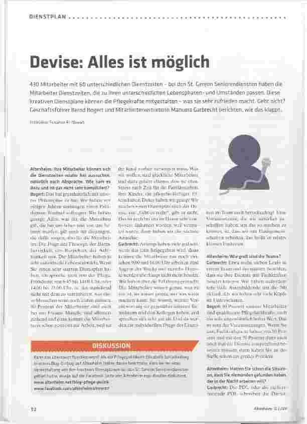 Vorschauseite 1: Devise: Alles ist möglich