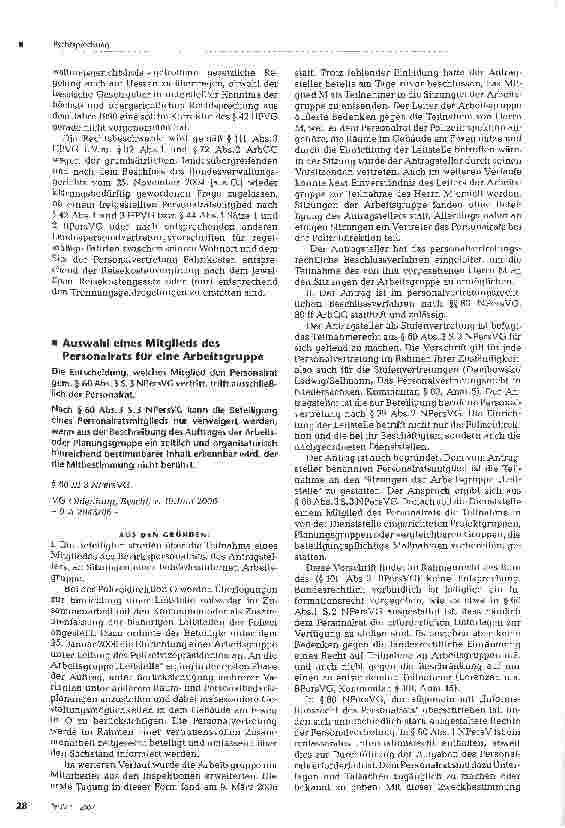 Vorschauseite 4: Fahrtkosten freigestellter Personalratsmitglieder