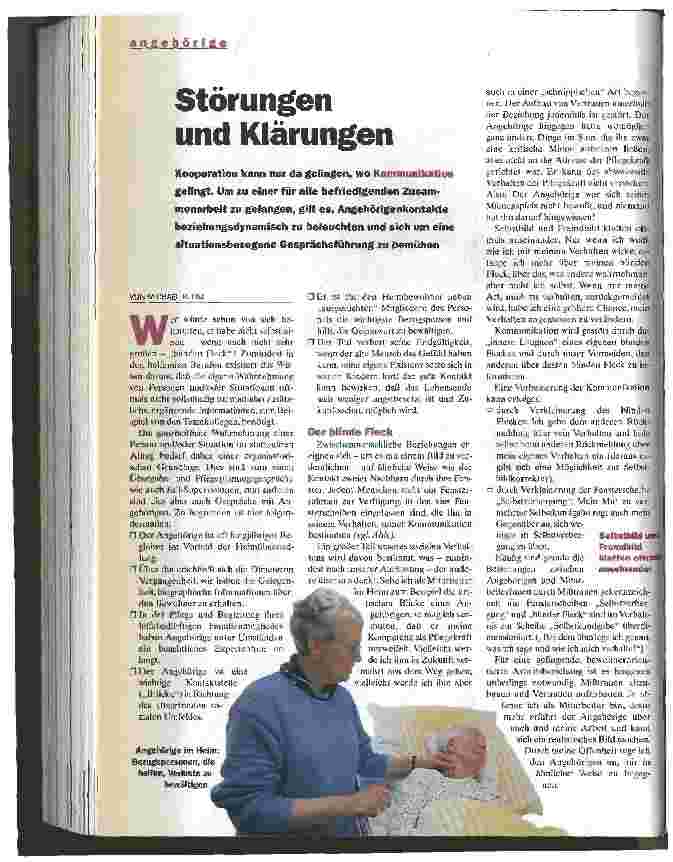 Vorschauseite 1: Störungen und Klärungen Angehörige