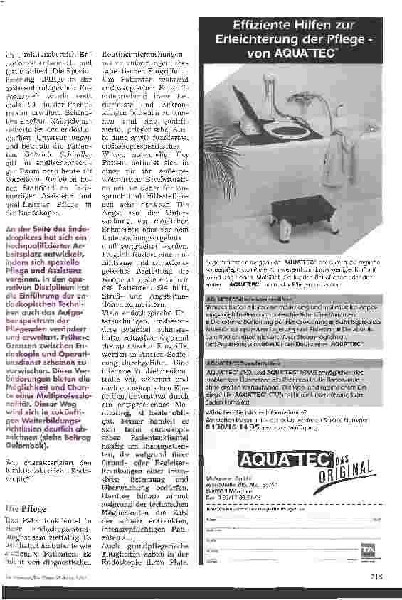 Vorschauseite 2: Pflege in der Endoskopie Endoskopie - eine Faszination aus Pflege und Technik