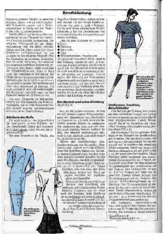 Vorschauseite 2: Individuelle Schürzenträger Welche vorderund hintergründige Funktion hat die Berufsschürze?