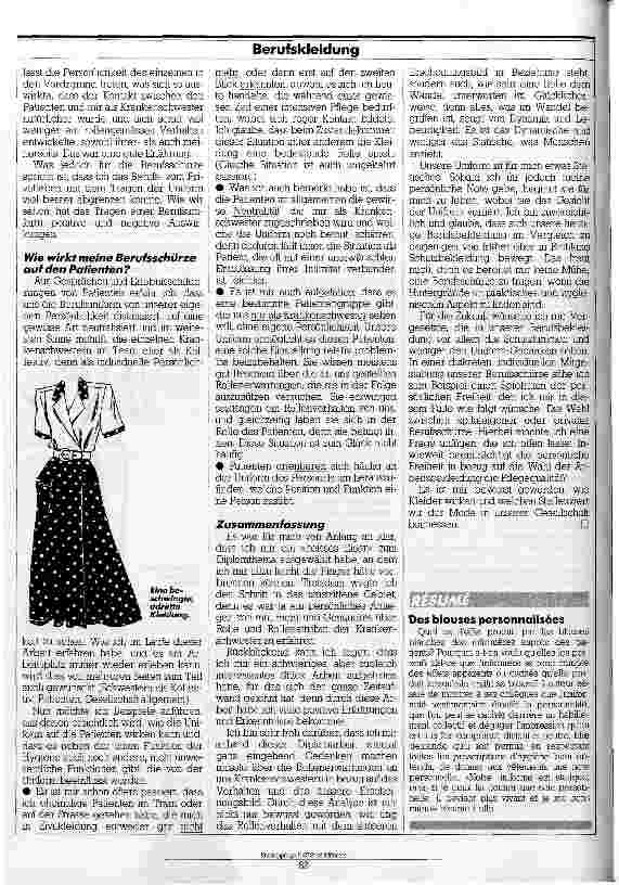 Vorschauseite 4: Individuelle Schürzenträger Welche vorderund hintergründige Funktion hat die Berufsschürze?