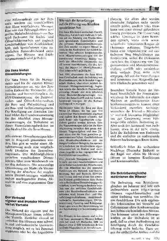 Vorschauseite 2: Wer nicht umdenkt, verschwindet vom Markt Bisherige Rezepte des Gesundschrumpfens und das Bemühern um Kostendämpfung reichen in einem immer enger werdenden Markt nicht aus, das Üb…