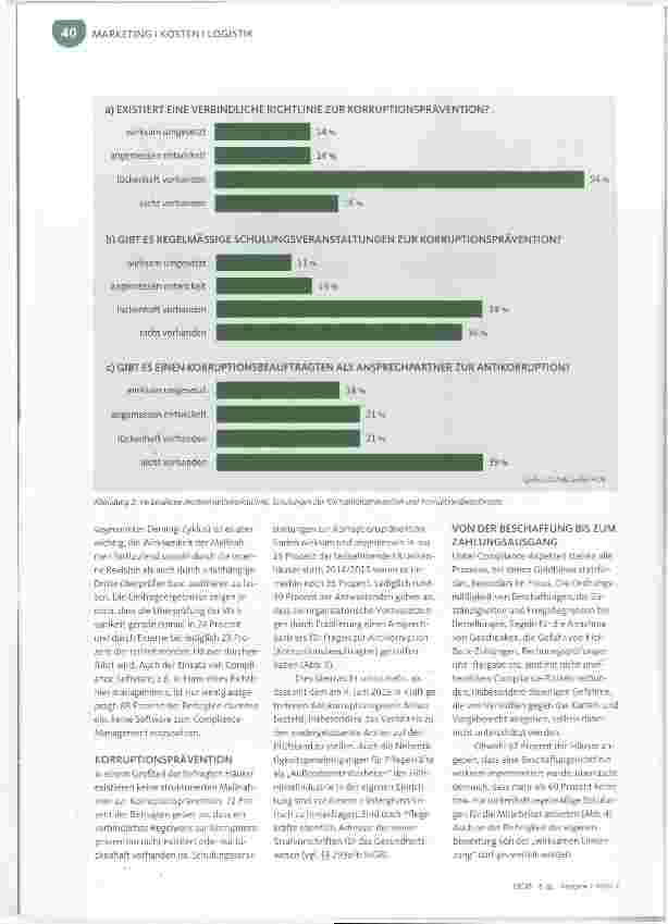 Vorschauseite 3: So ist es um das Compliance-Management bestellt