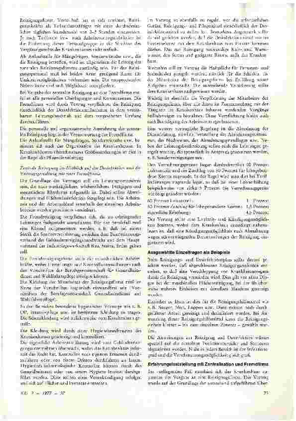 Vorschauseite 2: Organisation der Krankenhausreinigung