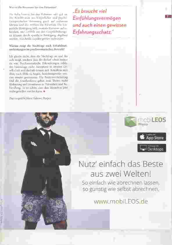 Vorschauseite 3: Rehabilitation für die Psyche