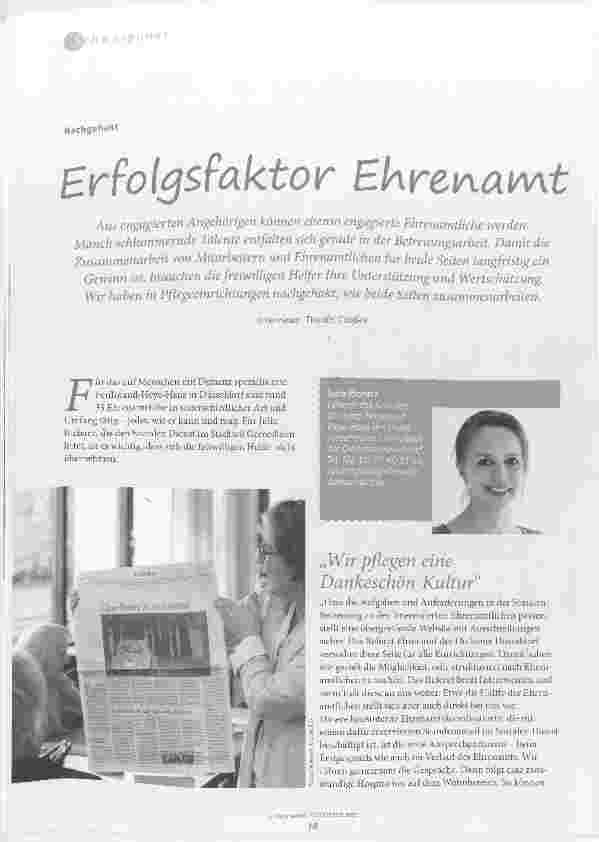Vorschauseite 1: Erfolgsfaktor Ehrenamt