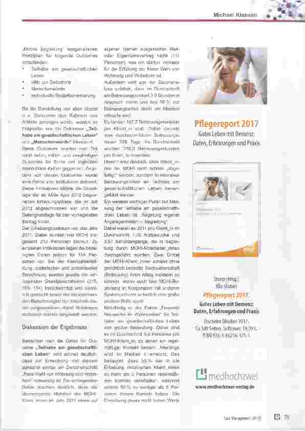 Vorschauseite 4: Das Unmessbare erfassen; Outcome-Messung im Case Management