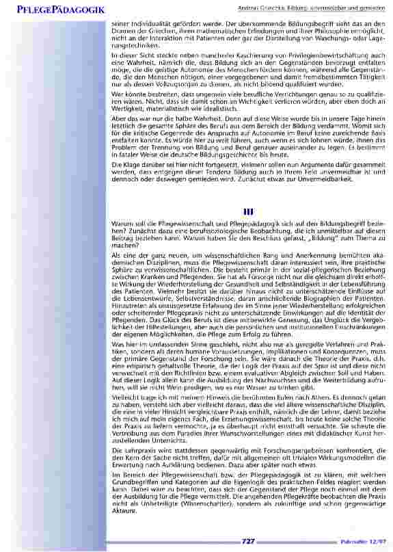 Vorschauseite 3: Bildung: unvermeidbar und gemieden
