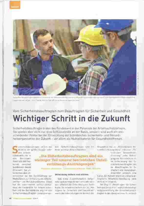 Vorschauseite 1: Wichtiger Schritt in die Zukunft