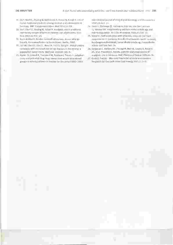Vorschauseite 5: Arzneimittelanwendung im Kindesund Erwachsenenalter in Deutschland Ergebnisse der bundesweiten Interviewund Untersuchungssurveys