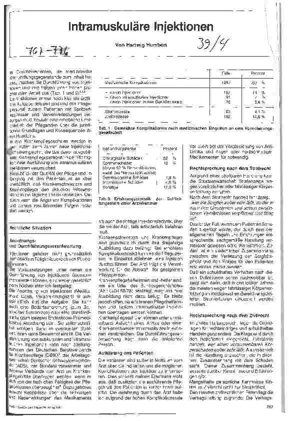 Vorschauseite 1: Intramuskuläre Injektionen