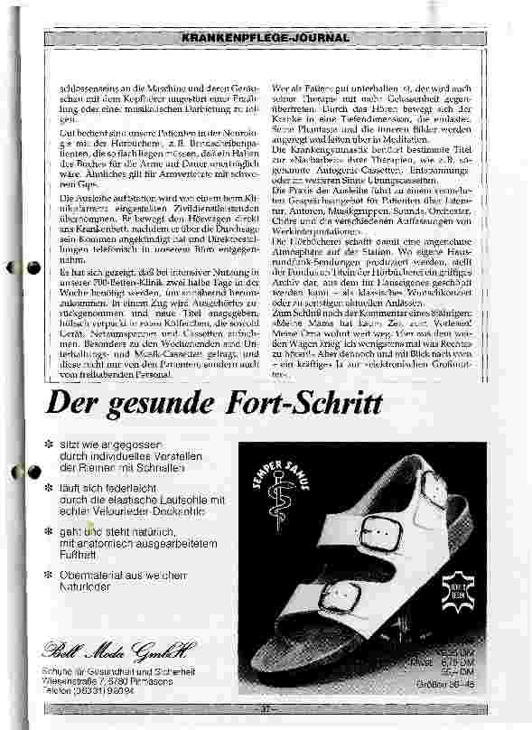 Vorschauseite 2: Die mobile Hörbücherei am Krankenbett
