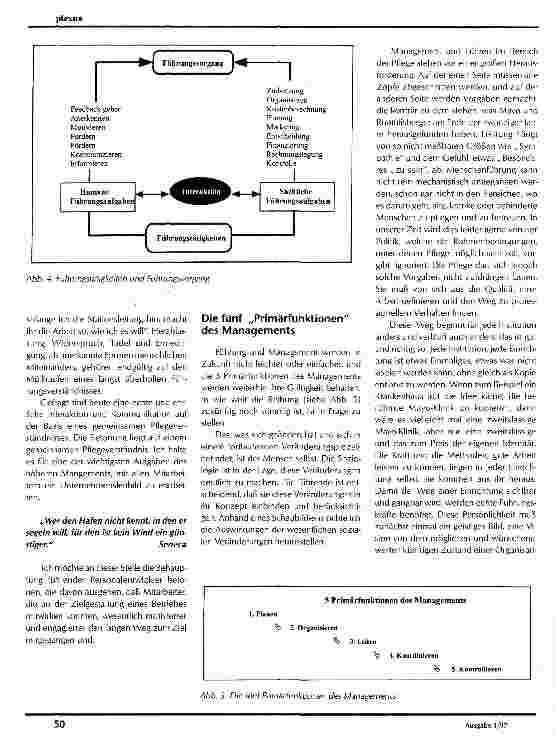 Vorschauseite 3: Management in der Pflege Auf dem Weg zur Professionalität - Management und Führung - Teil 1