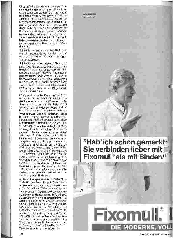 Vorschauseite 2: Medizinische und psychologische Betreuung alter u. kranker Menschen 9. Folge (Schluß): Ein Überblick