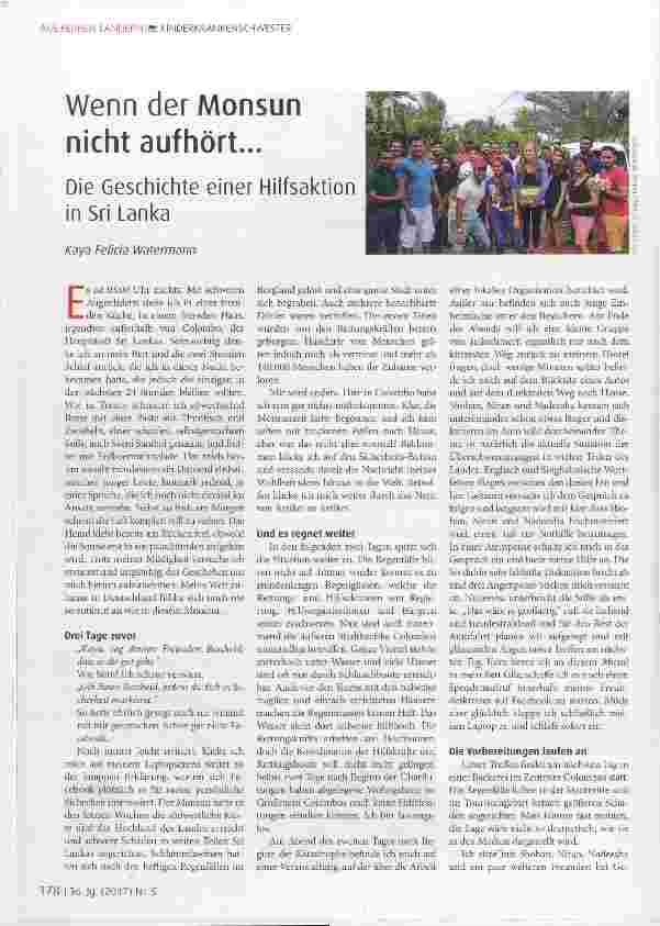 Vorschauseite 1: Wenn der Monsun nicht aufhört...