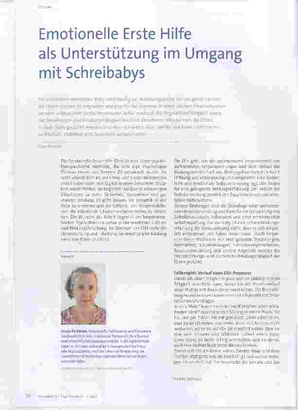Vorschauseite 1: Emotionelle Erste Hilfe als Unterstützung im Umgang mit Schreibabys