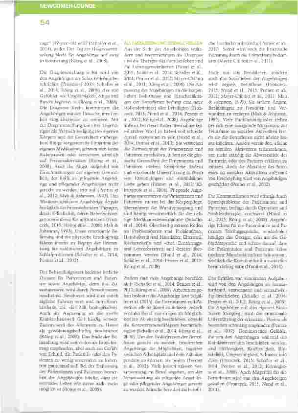 Vorschauseite 4: Wie Angehörige von Patientinnen und Patienten mit malignen Kopfund Halstumoren denKrankheitsverlauf erleben -eine Literaturarbeit
