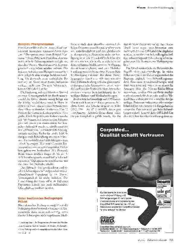 Vorschauseite 5: Off-Label-Use von Medikamenten in der Schwangerschaft