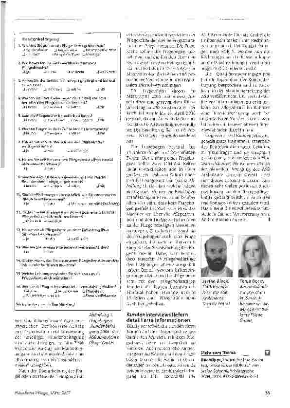 Vorschauseite 2: Der Kunde steht im Mittelpunkt - Erfahrungsbericht: Kundenbefragung als Instrument im Qualitätsdialog