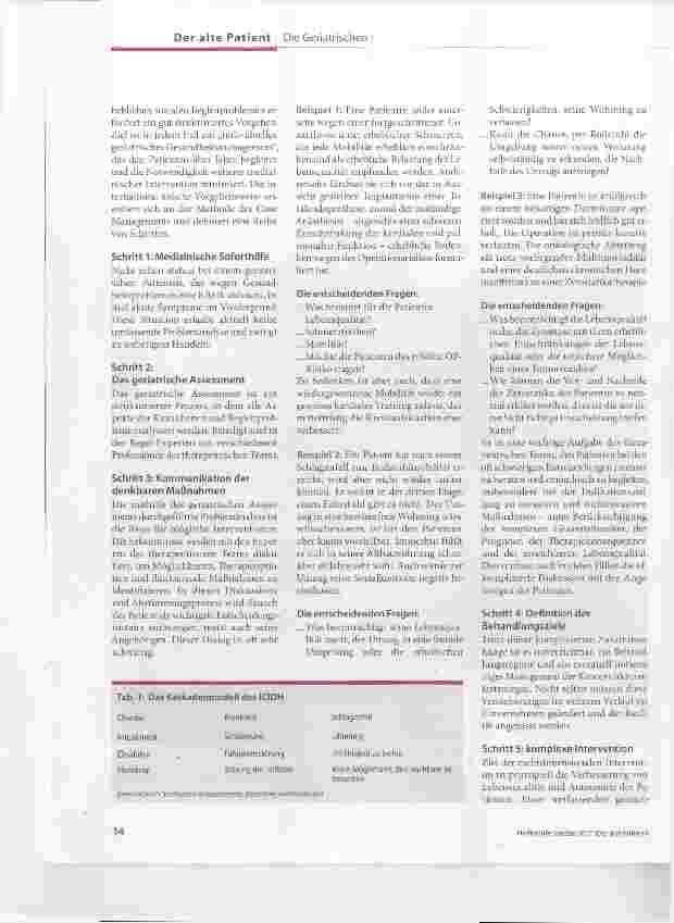 Vorschauseite 3: Was braucht der geriatrische Patient?
