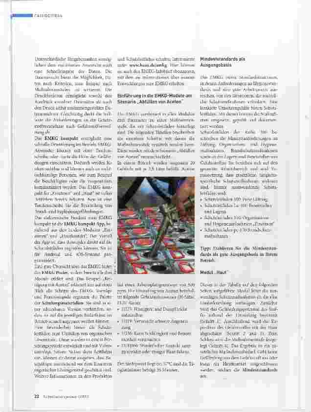 Vorschauseite 3: Das Einfache Maßnahmenkonzept Gefahrstoffe unterstützt von Anfang an