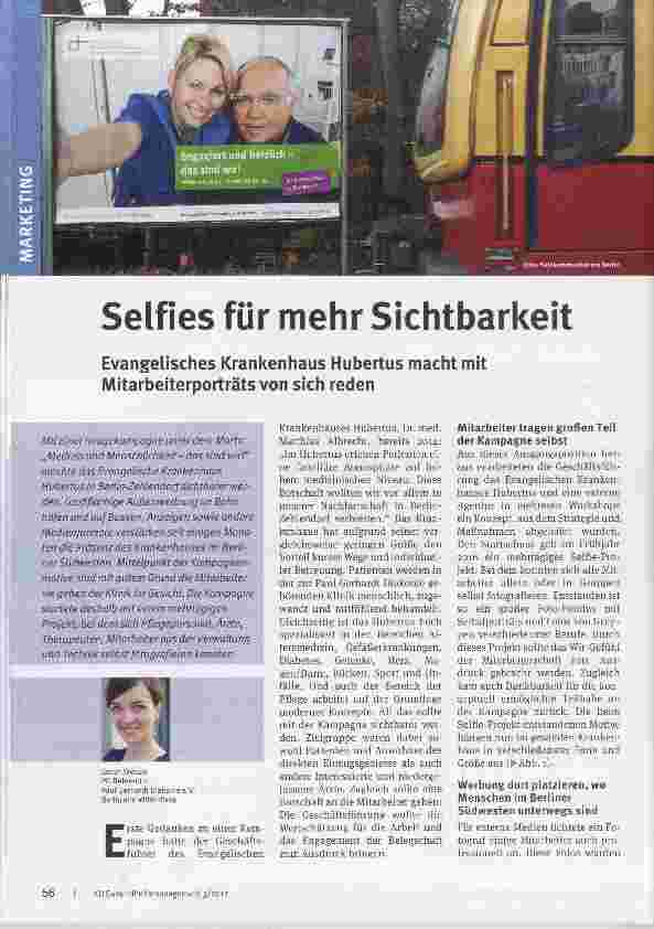 Vorschauseite 1: Selfies für mehr Sichtbarkeit