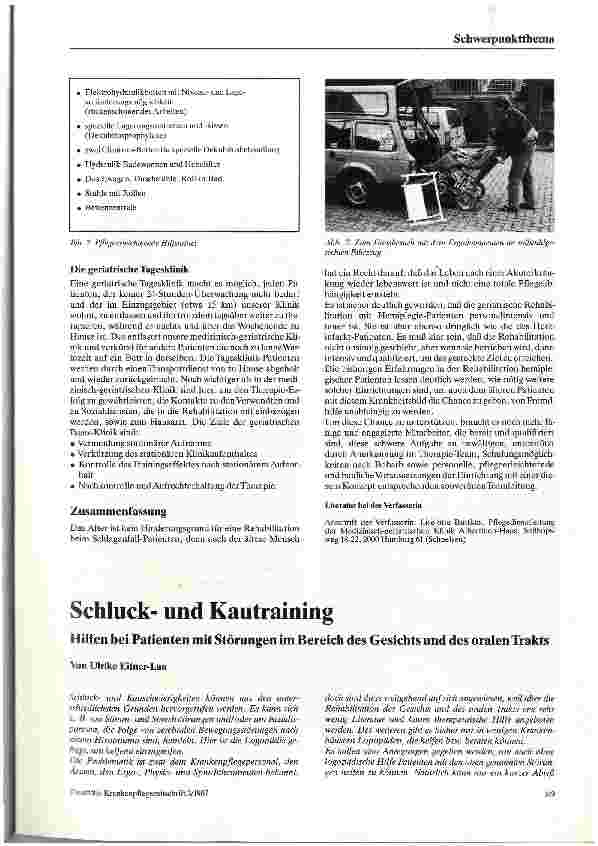 Vorschauseite 1: Schluckund Kautraining