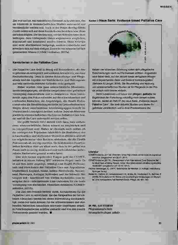 Vorschauseite 2: Was ist eine gute end-of-life Care?