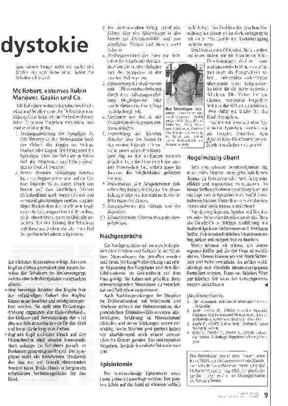 Vorschauseite 2: Management der Schulterdystokie
