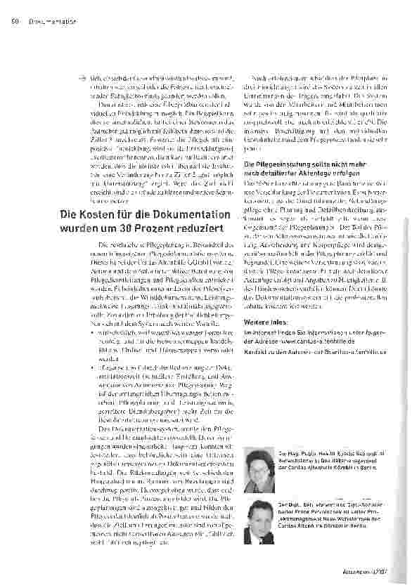 Vorschauseite 3: Mehr Transparenz -weniger Bürokratie