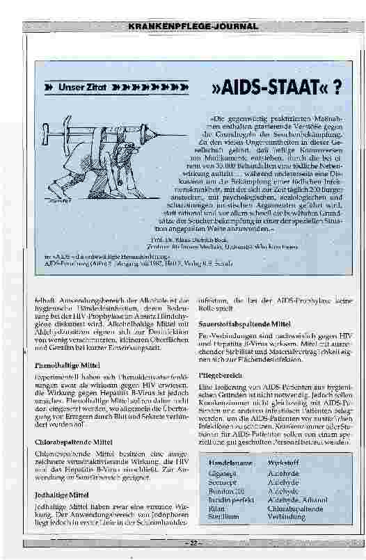Vorschauseite 3: Maßnahmen zur Vermeidung der AIDS-Gefährdung