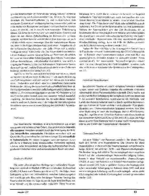 Vorschauseite 2: Pathophysiologie und Klinik des schweren Schädel-Hirn-Traumas