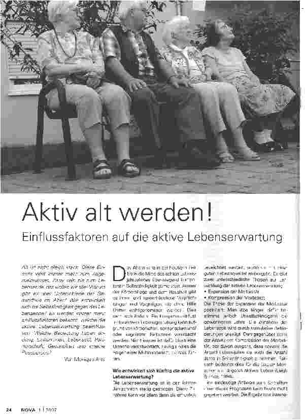 Vorschauseite 1: Aktiv alt werden!