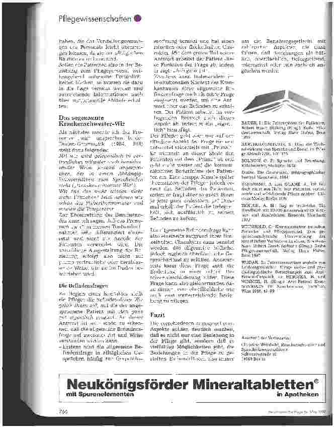 Vorschauseite 4: Beziehung und Pflege - Eine Analyse der Gesprächsrituale auf einer Station -