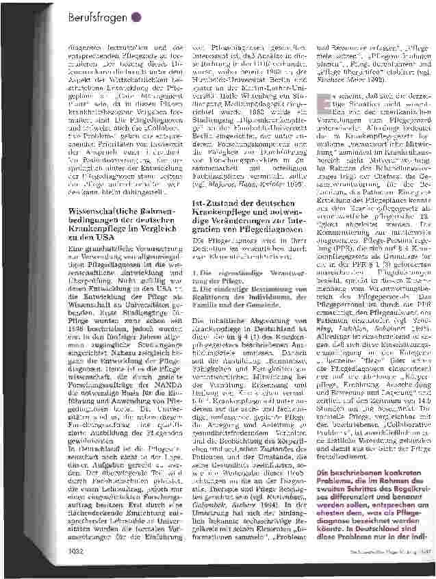 Vorschauseite 4: Pflegediagnosen in der Deutschen Krankenpflege? betrachtet vor dem Hintergrund einer zu erwartenden Novellierung des Krankenpflegegesetzes