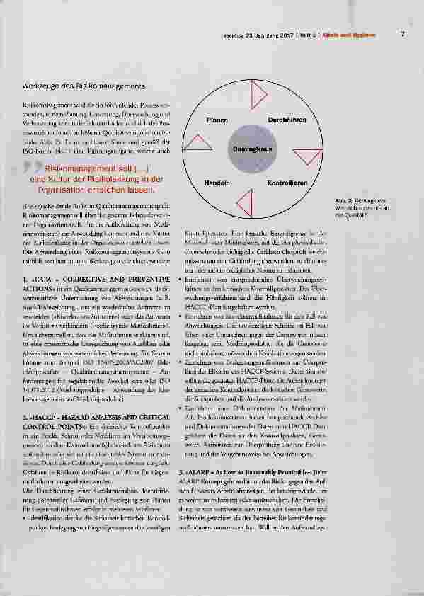 Vorschauseite 2: Risikomanagement und Plausibilitätskontrolle
