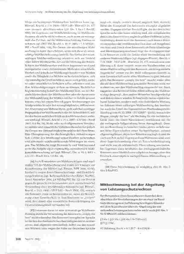 Vorschauseite 1: Mitbestimmung bei der Abgeitung von Leistungsschutzrechten