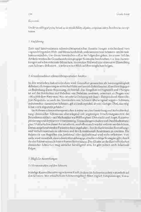 Vorschauseite 2: Schmerztherapeutische Konzepte und ihre möglichen Folgen