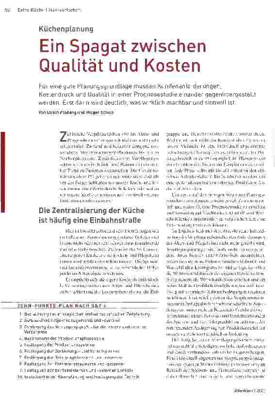 Vorschauseite 1: Ein Spagat zwischen Qualität und Kosten