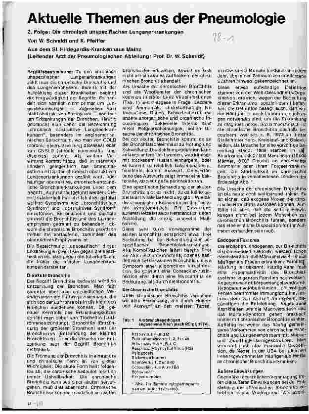 Vorschauseite 1: Aktuelle Themen aus der Pneumologie 2. Folge: Die chronische unspezifische Lungenerkrankung