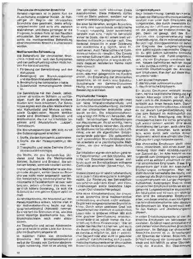 Vorschauseite 4: Aktuelle Themen aus der Pneumologie 2. Folge: Die chronische unspezifische Lungenerkrankung