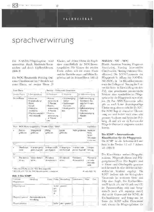 Vorschauseite 5: Babylonische Sprachverwirrung? - taxonomien, klassifikationen - gemeinsame pflegefachsprache und wissensmanagement