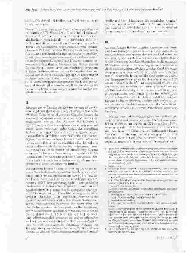 Vorschauseite 2: Das Gebot humaner Krankenbehandlung aus § 70 Absatz 2 SGB V - eine Gesetzesschimäre?